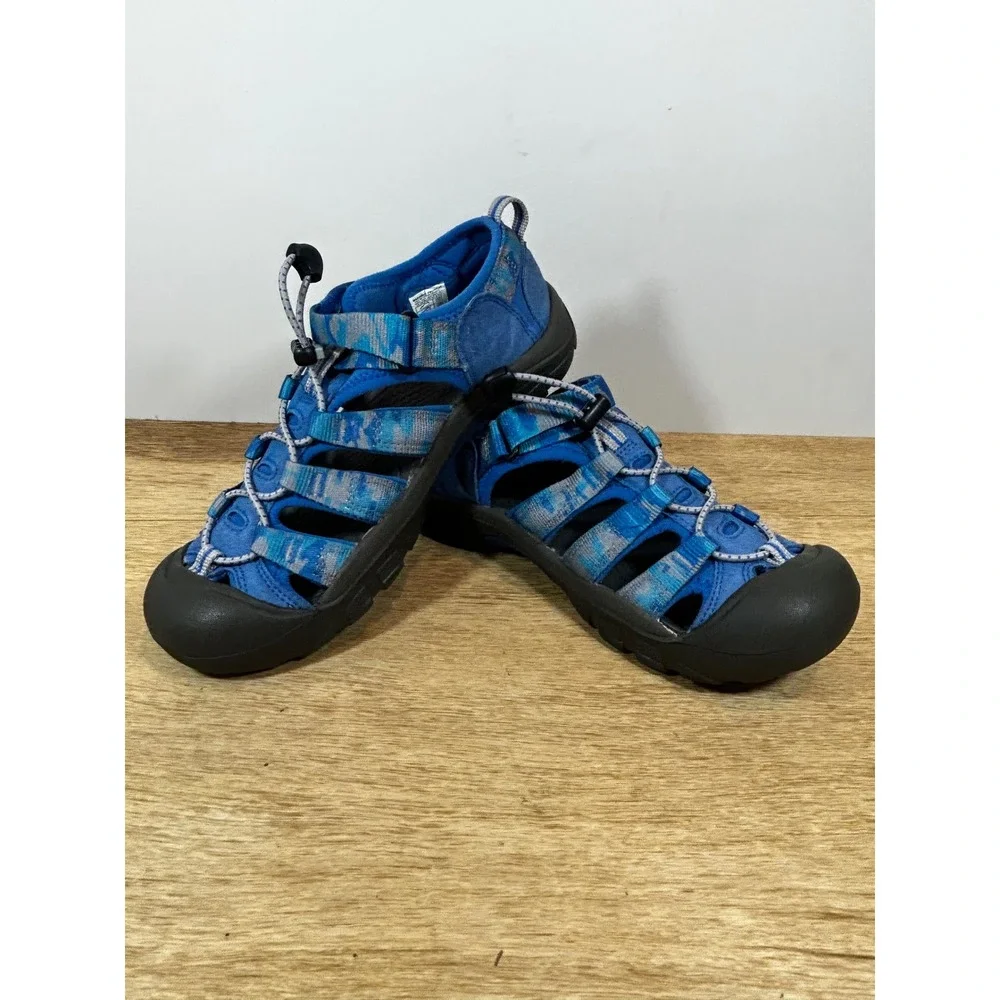 Keen Newport H2 Blue Camo Waterproof Hiking Sport Sandals Womens 6 EU 39